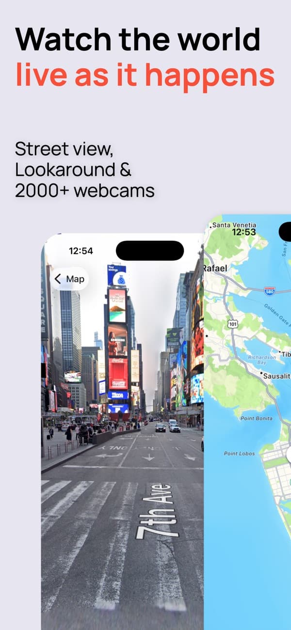Street Viewer: An app that allows you to easily access street views. Became a huge hit when apple dropped google maps in iOS 6.