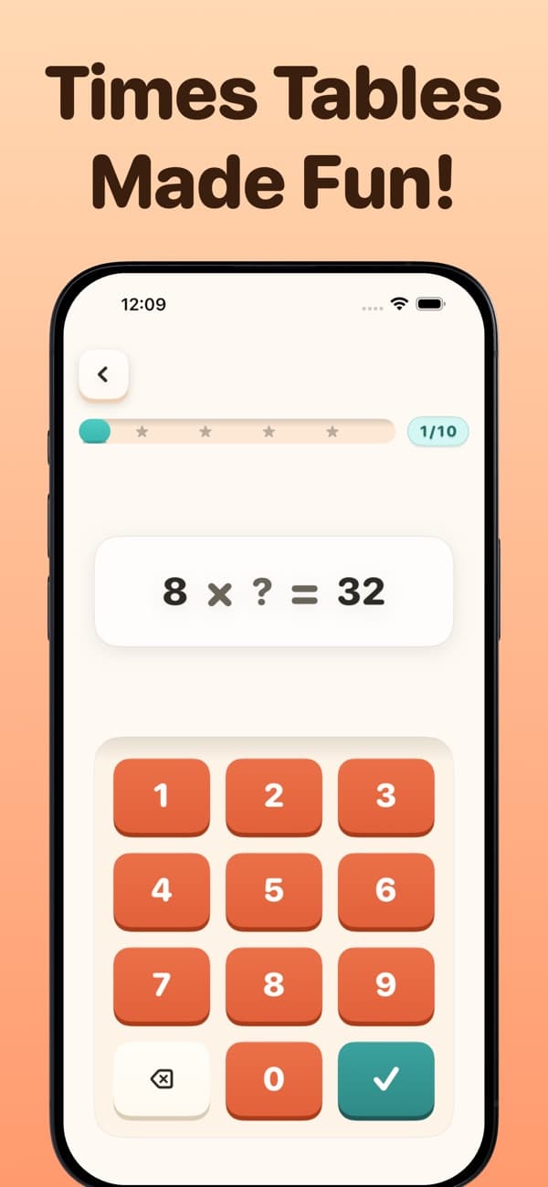 Table Champion: A game to practice the math tables.